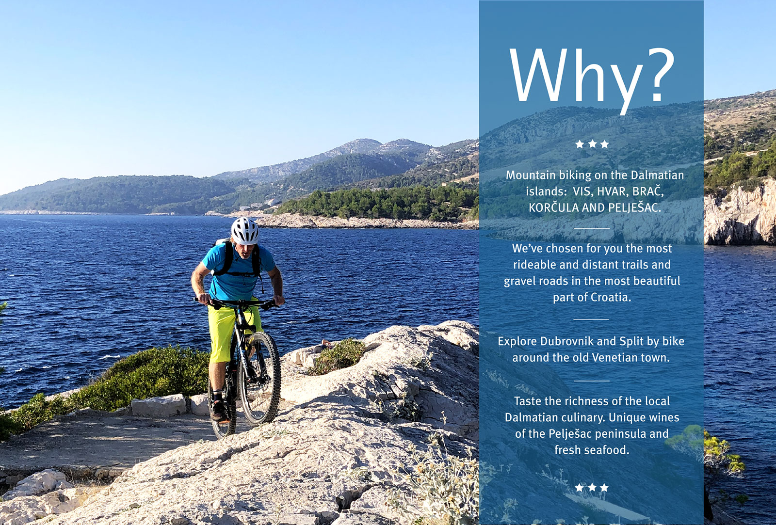 mountain biking croatia islands tour