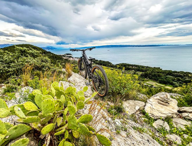 MTB Croatia bike view sea MTB Croatia bike view sea